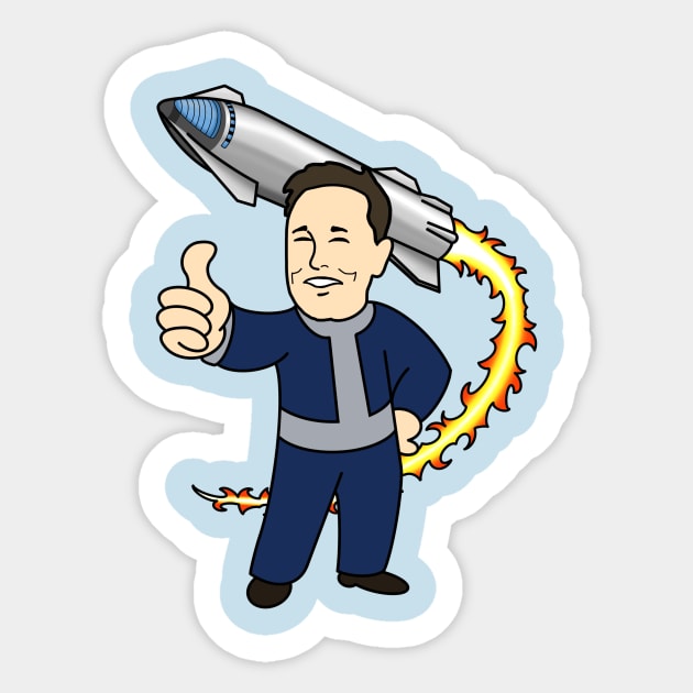 Elon Sticker by 752 Designs